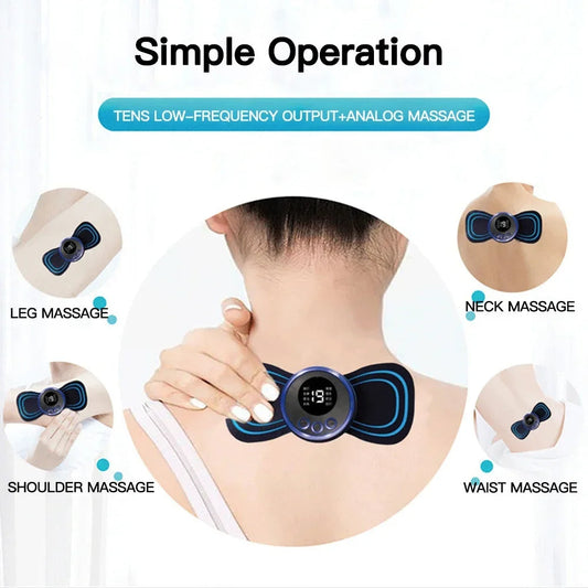 Portable Mini Electric Massager β EMS Body Relaxation & Muscle Comfort Patch (Neck, Arms, Back, Shoulders)