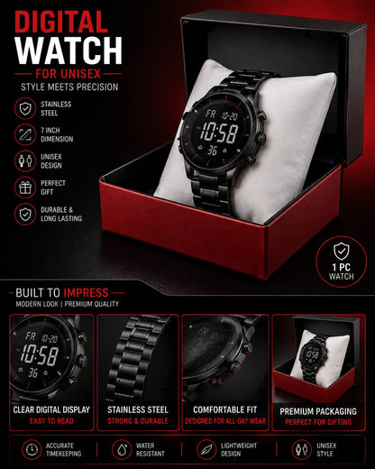 Digital Watch For Unisex