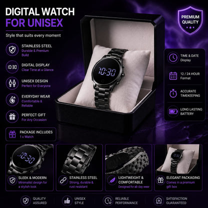 Digital Watch For Unisex