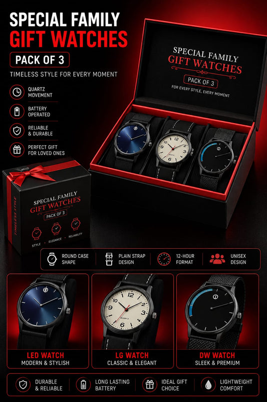 Special Family Gift Watches - Pack Of 3