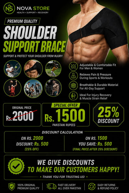 Shoulder Support Brace – Premium Protection & Comfortable Fit