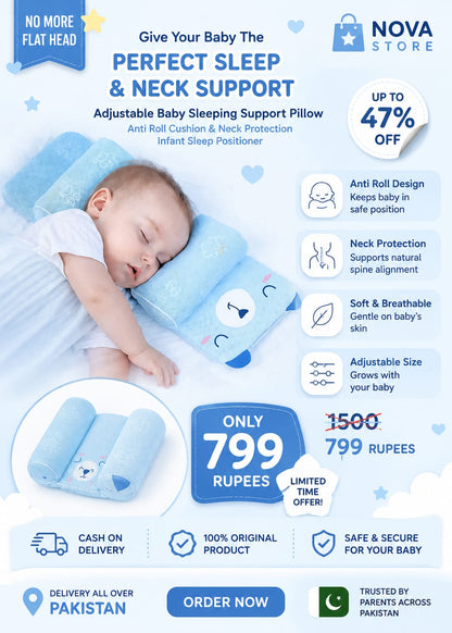 Adjustable Baby Sleeping Support Pillow