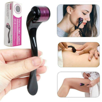Marble Jade Roller & Ice Roller Combo Pack | 3-in-1 Facial Massager & Derma Roller